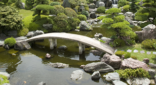 ゆったりと時間が流れる庭園